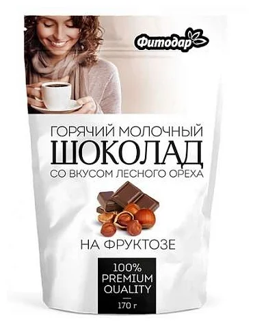 Горячий шоколад со вкусом лесного ореха на фруктозе - в магазине Моя диета