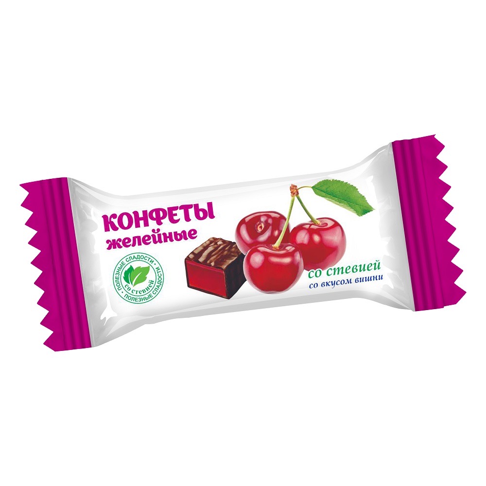 Конфеты желейные со стевией ВИШНЯ  - в магазине Моя диета