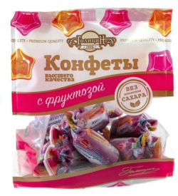 Конфеты Вишневогорские батончики кремовые на фруктозе