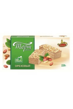Торт Вереск вафельный Ореховый на сорбите