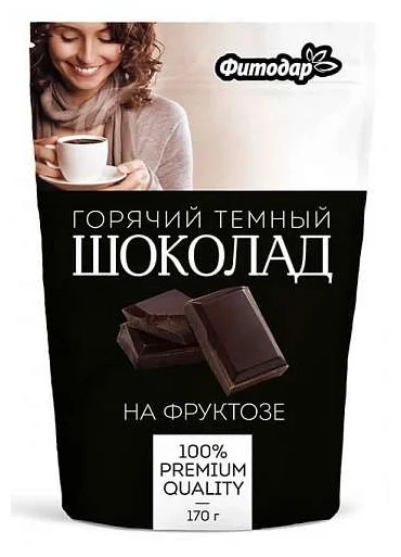 Горячий шоколад тёмный на фруктозе - в магазине Моя диета