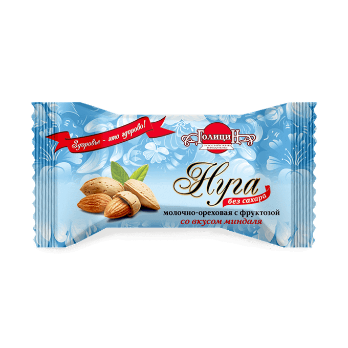 Конфеты Нуга молочно-ореховая со вкусом миндаля на фруктозе - в магазине Моя диета