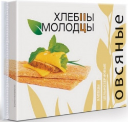 Хлебцы хрустящие цельнозерновые ХЛЕБЦЫ-МОЛОДЦЫ ОВСЯНЫЕ с пророщенной пшеницей