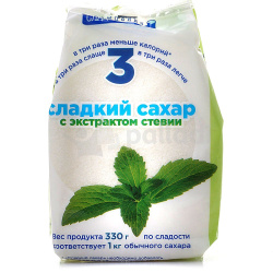 Сахарозаменитель "Сладкий сахар" с экстрактом стевии