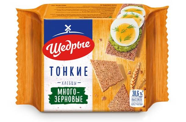 Хлебцы «Щедрые» тонкие многозерновые 170 г - в магазине Моя диета