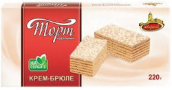 Торт Вереск вафельный Крем-брюле на сорбите