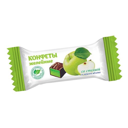 Конфеты желейные со стевией ЯБЛОКО - в магазине Моя диета
