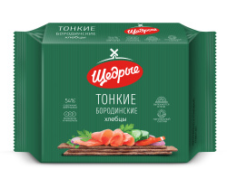 Хлебцы «Щедрые» тонкие бородинские 170 г