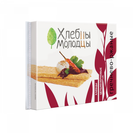 Хлебцы хрустящие цельнозерновые ХЛЕБЦЫ-МОЛОДЦЫ ГРЕЧНЕВО-РЖАНЫЕ с провитамином А - в магазине Моя диета