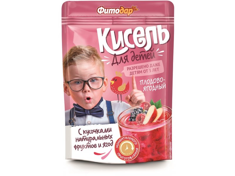 Кисель «Фитодар» для детей плодово-ягодный
