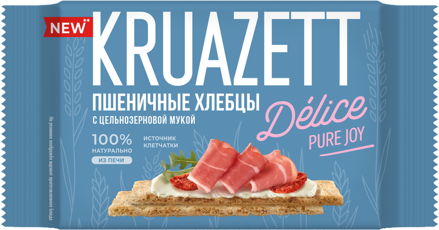 Хлебцы “КРУАЗЕТТ” пшеничные с цельнозерновой мукой